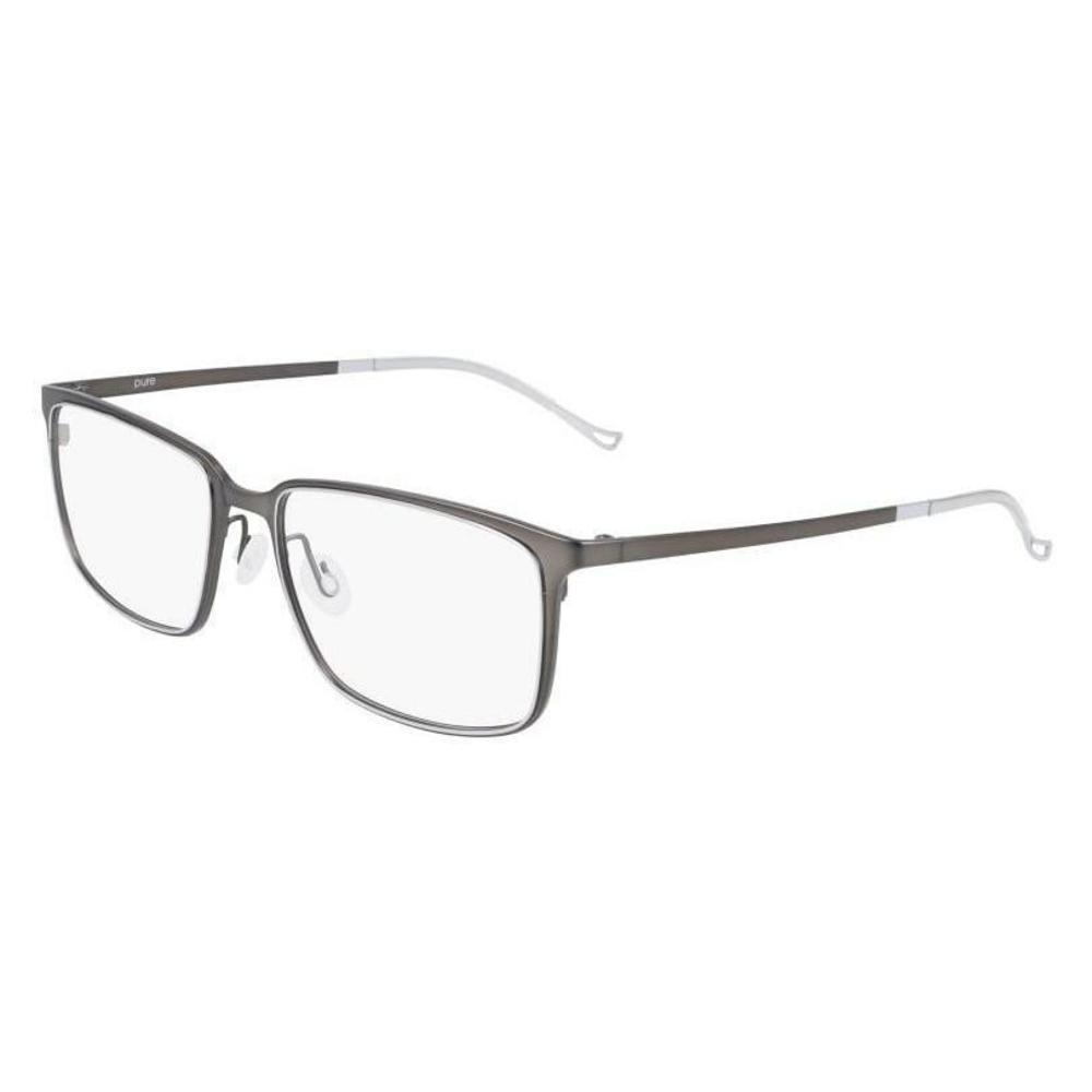 NEW Airlock Pure P-4011 071 Matte Gunmetal TITANIUM Eyeglasses 56/17/145